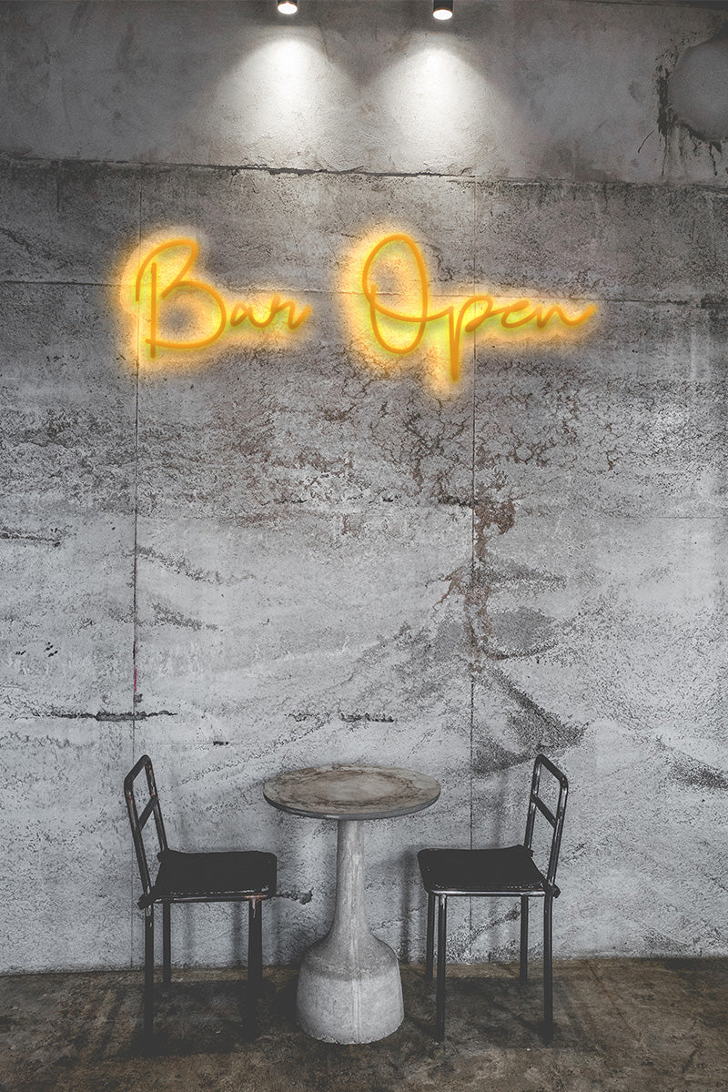"Bar Open" LED Neon Sign